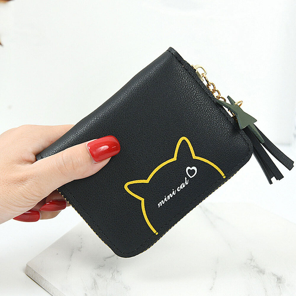 Fashion Small Women Zipper Wallet Leather Coin Bag Credit Card Mini Purse Clutch