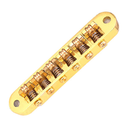 For LP EPI Electric Guitar Gold 6 Roller Bridge Tremolo Saddles With Two Posts