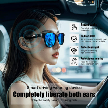2024New fashion Bluetooth audio smart glasses Sunglasses Open earbuds 2 speakers