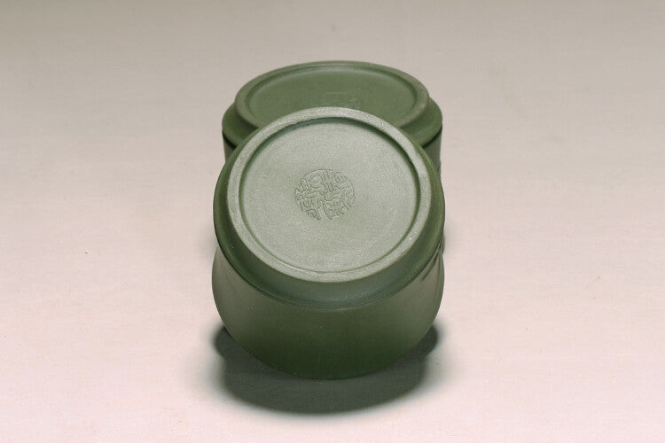 Bamboo Relief Zisha Tea Cup Real Yixing Purple Clay Kungfu Tea Cup 60ml Marked
