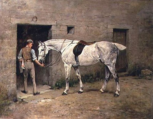 Art Oil painting John+Emms-The+Dapple+Grey+And+Stable+Lad free shipping !!