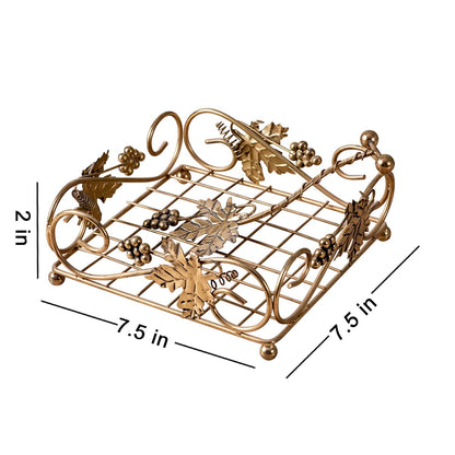 Metallic Tissue Paper Holder Premium Napkin Holder for Dining Table & Kitchen
