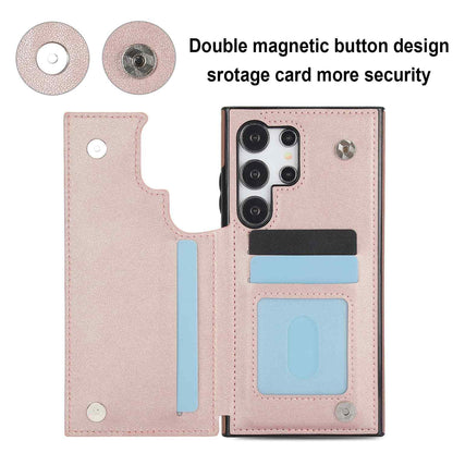 For Samsung Galaxy S25 S24 S23 S22 S21 S20 Ultra Case, Flip Folio Leather Wallet