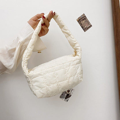 Pattern Shoulder Bag Cotton Handbag Women Tote Bags Padded Ladies Bag
