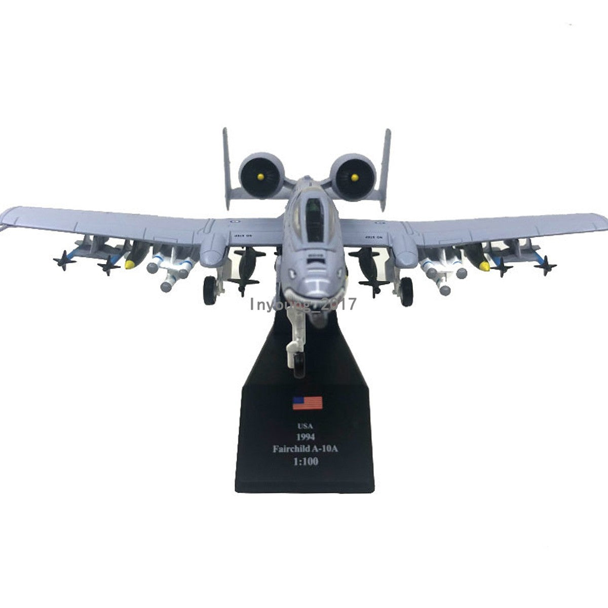 1:100 A-10 Thunderbolt II Warthog Attack Airplane Model Diecast Plane Model