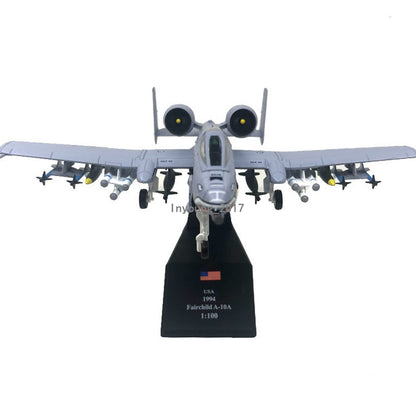 1:100 A-10 Thunderbolt II Warthog Attack Airplane Model Diecast Plane Model