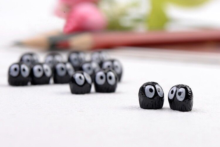 Moss Micro Landscape Decor Miyazaki Briquettes Single Black Elves Ornaments DIY
