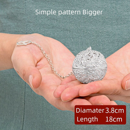 Full Handmade Artware 999 Sterling Silver Tea Stainer Filter Luxury Health Care