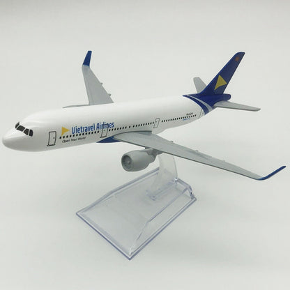 1:400 16cm Vietnam A321 Plane Model Aircraft Diecast Airlines Metal Ornaments