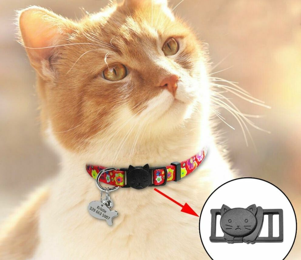 Cat Head Plastic Side Release Buckle Clips Outdoor Backpack Pet Collar 12pcs