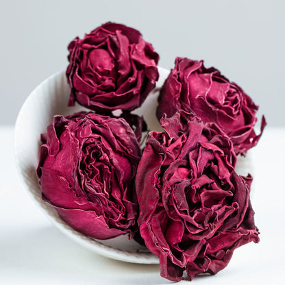 25G Ink Red Rose Tea Valentine's Day Gift Double Rose One Cup Herbal Tea
