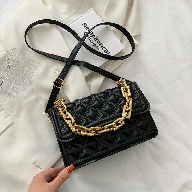 Summer Chain Bags Korean Fashion One-shoulder Small Square Messenger Bags Female