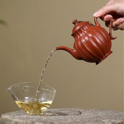 310ml Retro Yixing Purple Clay Teapots Handmade Raw Ore Mud Kettle