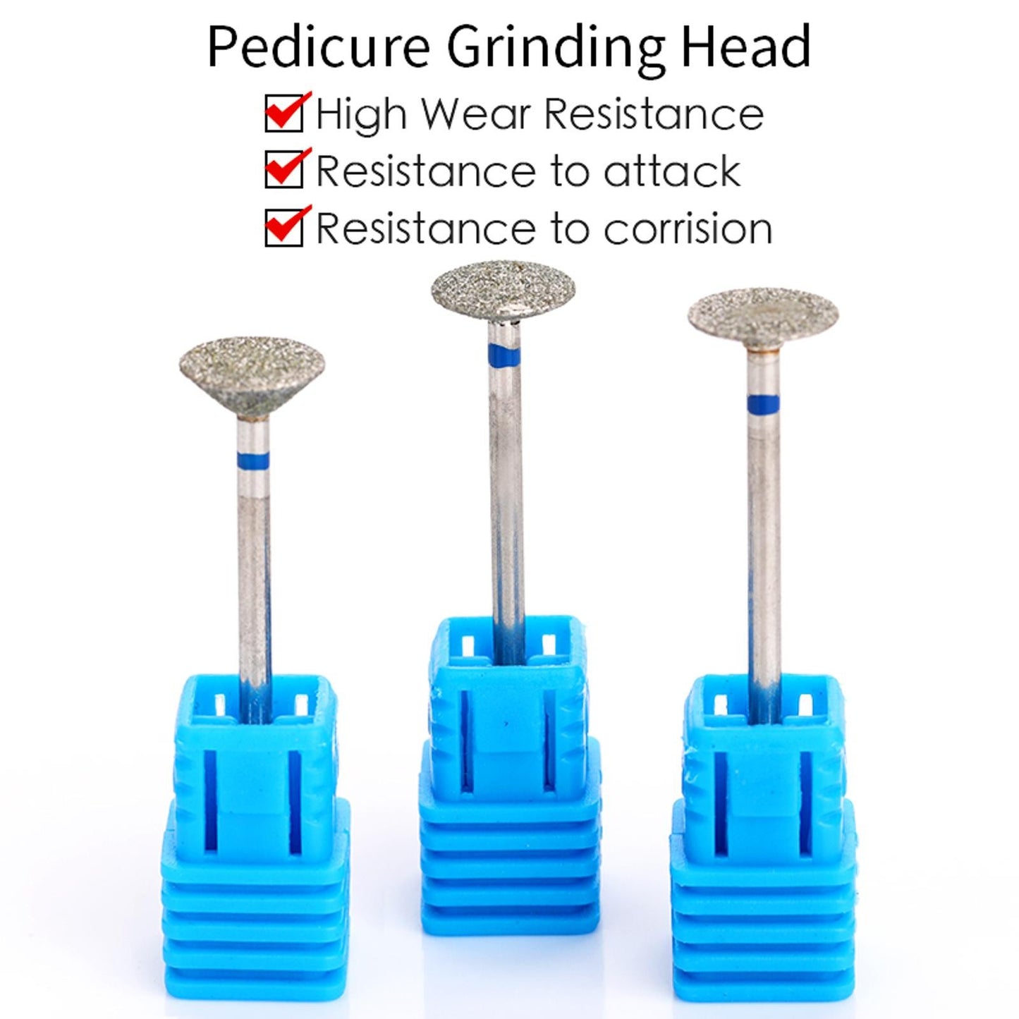 3Pcs Electric Nail Drill Machine Grinding Head Dead Skin Remover Pedicure Tool*