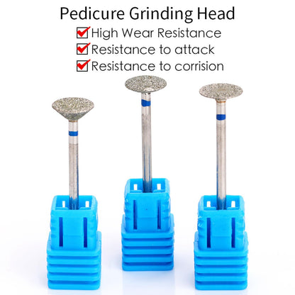 3Pcs Electric Nail Drill Machine Grinding Head Dead Skin Remover Pedicure Tool*