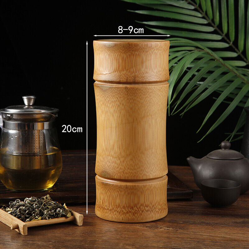 Bamboo Tea Storage Box Tea Canister Lid Seal Kitchen Storage Jars Accessories