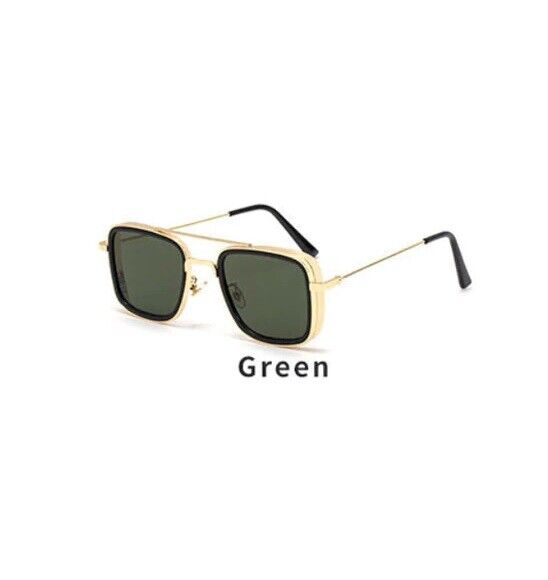 Vintage Steampunk Sunglasses Men Retro Metal Square Eyewear Trendy Women Shades