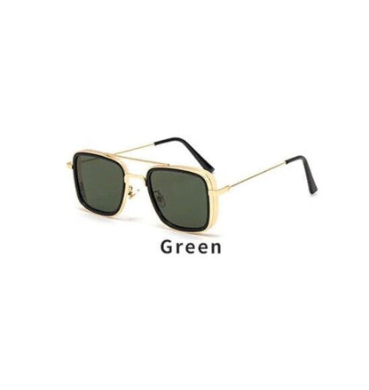 Vintage Steampunk Sunglasses Men Retro Metal Square Eyewear Trendy Women Shades