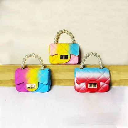 Women Mini Handbags Candy Color Jelly Crossbody Bags Girls Small Coin Pouch Baby
