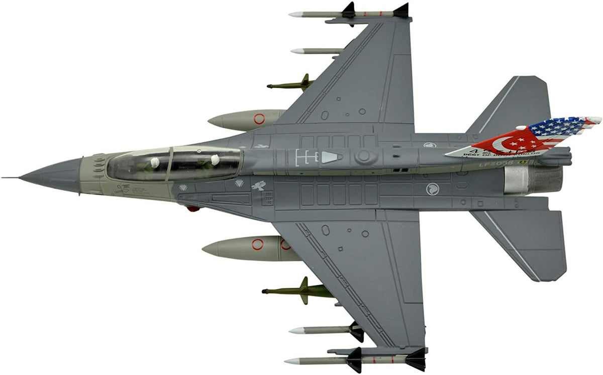 1:72 F-16D Fighting Falcon Fighter Attack Metal Plane Model,Singapore Air Force