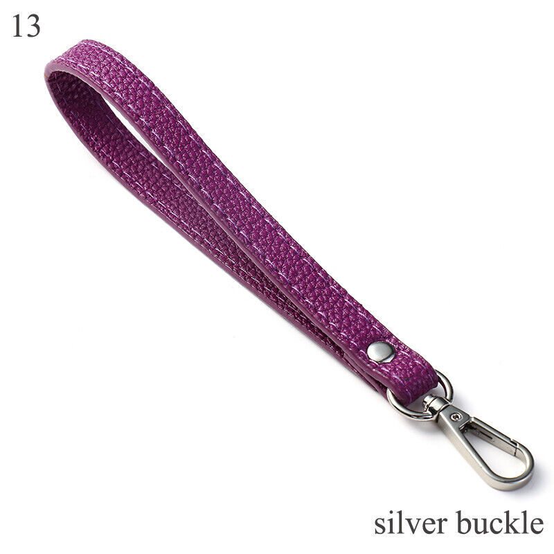 PU Leather Wallet Strap Replaceable Handbag Metal Bag Wrist Strap Key Belt