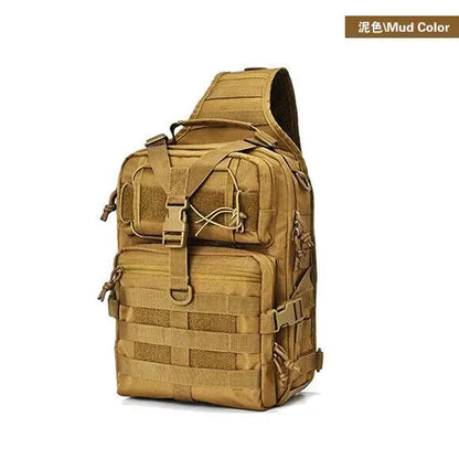 Men Nylon Crossbody Bag Tactics Canvas Shoulder Hiking Travel Outdoor Sports
