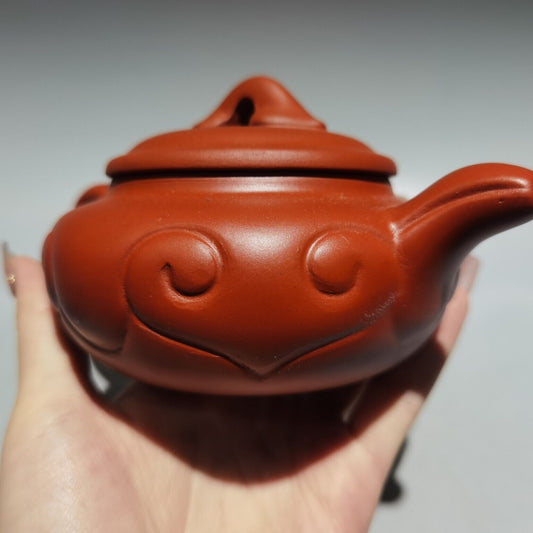 Chinese Yixing Zisha Clay Handmade Exquisite Kung Fu Tea Set Teapot 品名：如意壶 低款：曹洪