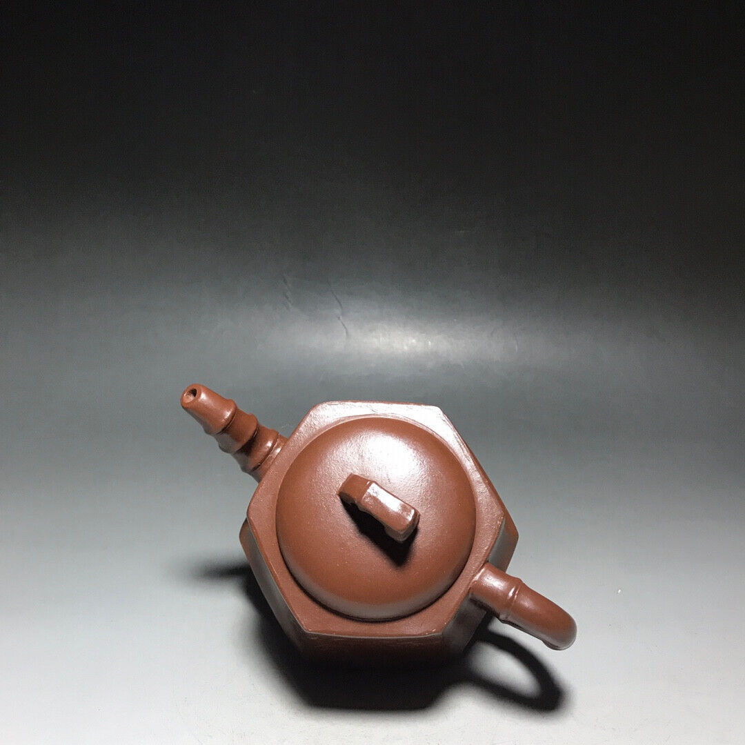 Chinese Yixing Zisha Clay Handmade Exquisite Teapot（六方竹韵 底款：如图）