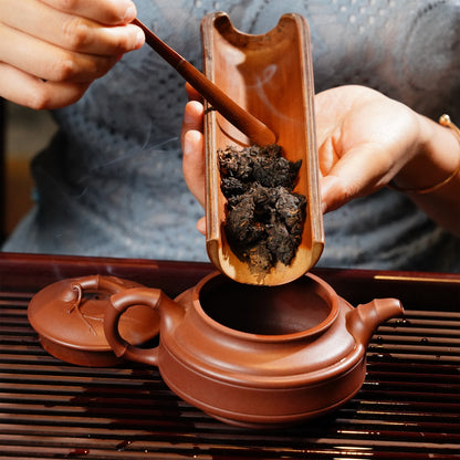Aged Liu Bao Lao Cha Tou Golden Bud Nuggets Dark Tea China Guangxi Hei Cha 500g