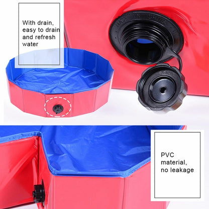 Dog Swimming Pool Foldable Pet Bath Tub Bathtub Collapsible Bathing Cats Kids 1x