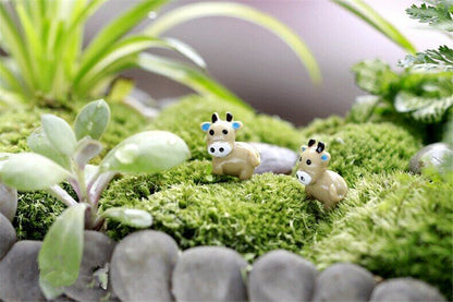 Mini 10pcs Cow Dolls Bottle Decoration Supplies Garden Deco Creative Handicrafts