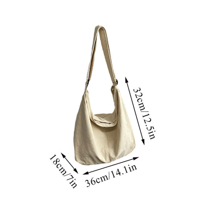 Women Shoulder Bag Shopper Canvas Tote Bag Large Capacity Crossbody Bags