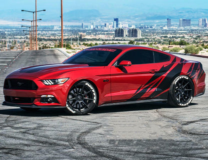Graphic Vinyl Stripe Side Door Car Sticker Side Decal Kit For All models Custom