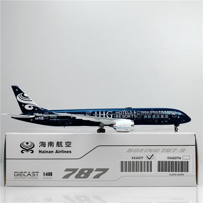 1:400 JC Wings HAINAN AIRLINES BOEING B787-9 Passenger Airplane Diecast Model
