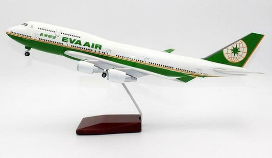 1:150 47CM EVA AIR BOEING 747-400 Passenger Airplane Landing Gear Resin Model