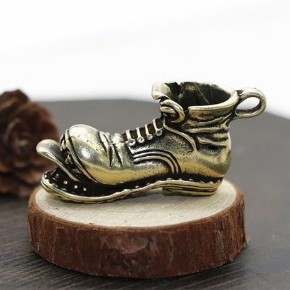 Pure Brass Martin Boot Pendant Open Mouth Copper Shoe Keychain Mini Charm