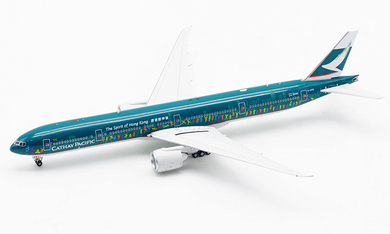 1:400 Aviation CATHAY PACIFIC BOEING 777-300ER Passenger Airplane Diecast Model