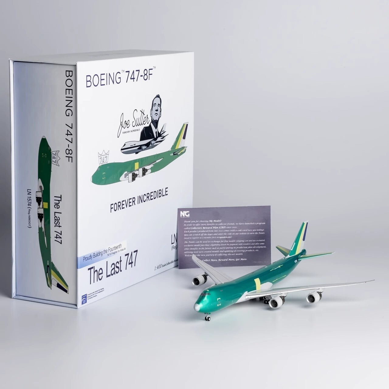 1:400 NG Model Atlas Air BOEING 747-8F Plane Airplane Diecast Aircraft Model