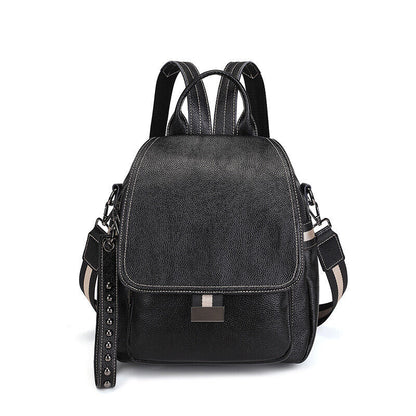 Ladies Leather Backpack Purse Anti-Theft Rucksack Travel Bag Satchel