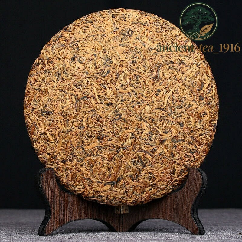 357g Nonpareil Yunnan Honey Flavor Golden Buds Dian Hong Black Tea Cake