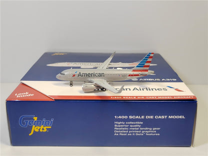 1:400 Geminijets American Airlines Airbus A319S N93003 Airplane Diecast Model