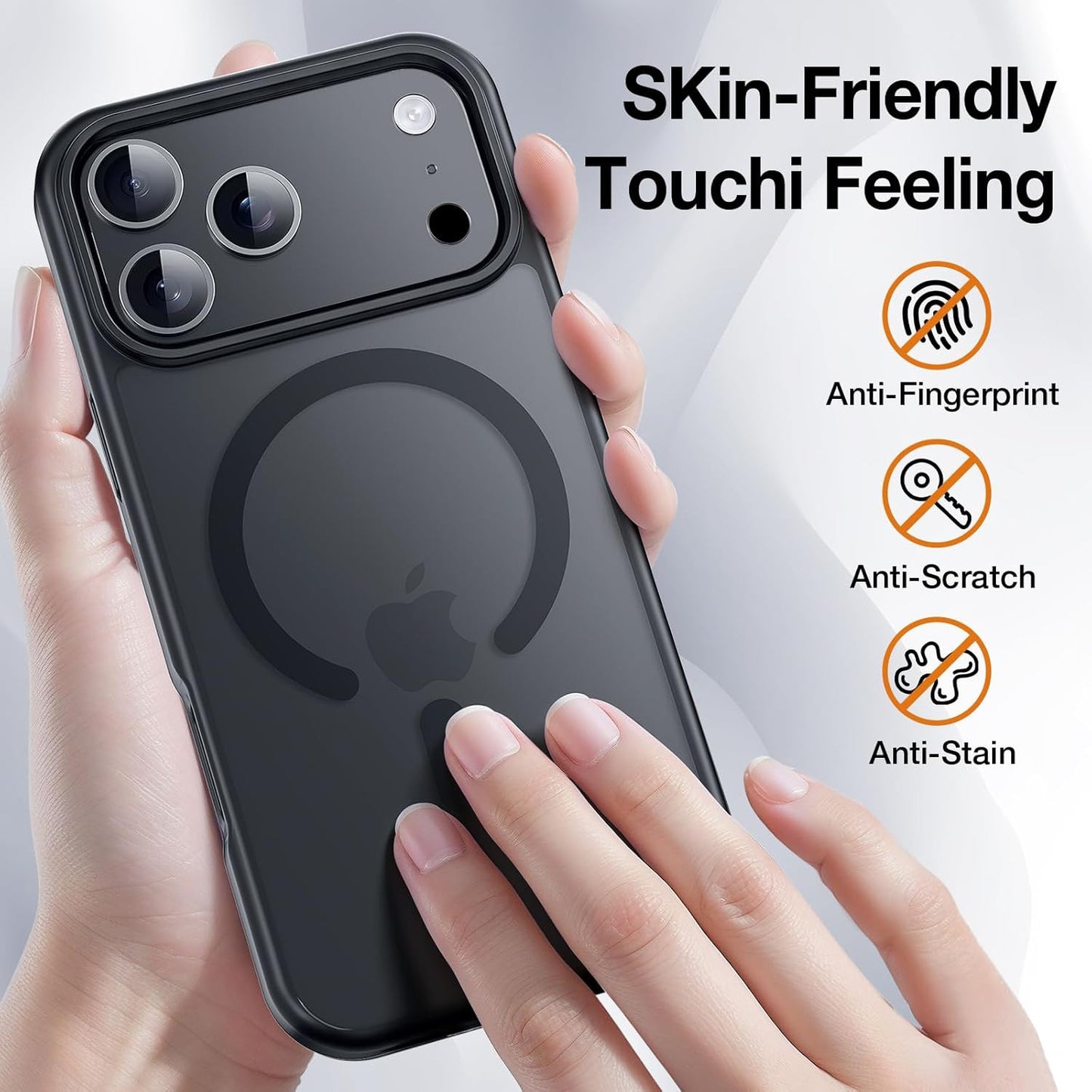 3 in 1 Strong Magnetic Case for Iphone 17 Pro Max,1X Screen Protector +1X Camera