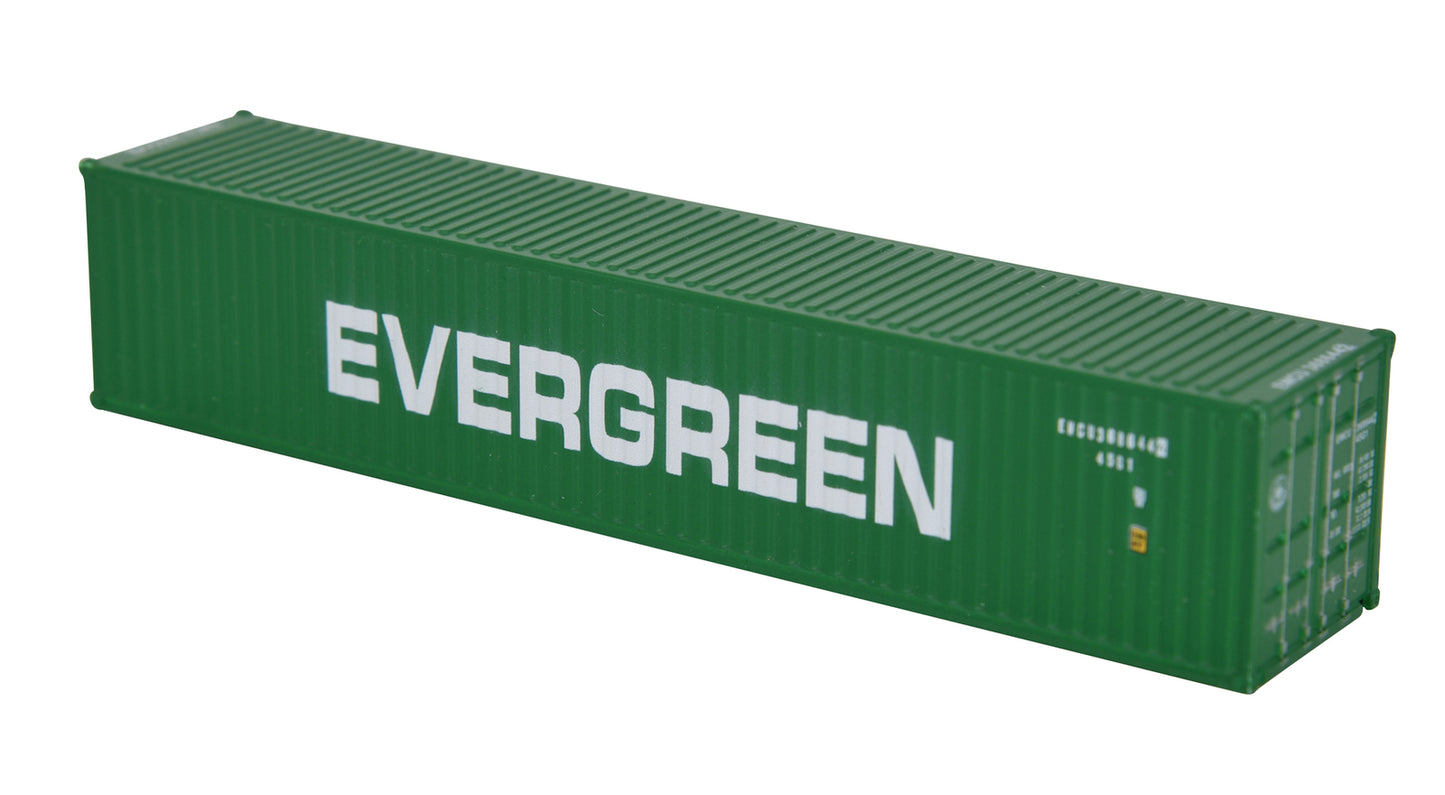 1:87 EVERGREEN 40GP Metal Shipping Container Model Toy Home Office Decor Gift