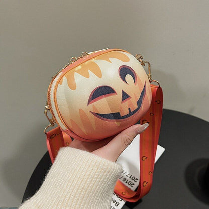 Shoulder Bag Pumpkin Purse Trendy Fashion Messenger Bag Small Purse 12*10*12 CM