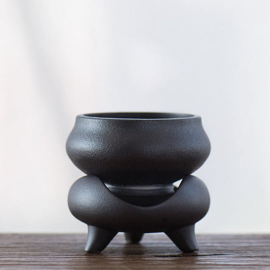 Black Ceramic Tea Strainers Accessory