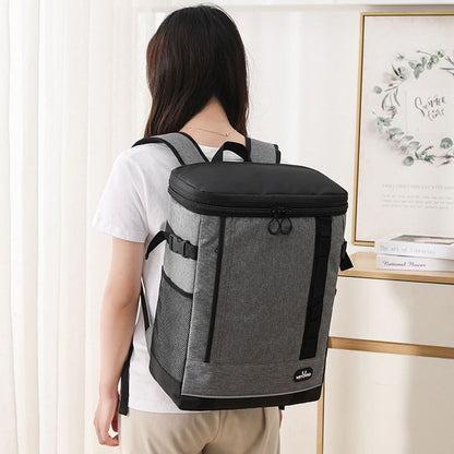 18/24l Thermal Cooler Backpack Large Capacity Camping Cooler Bag Waterproof Kit
