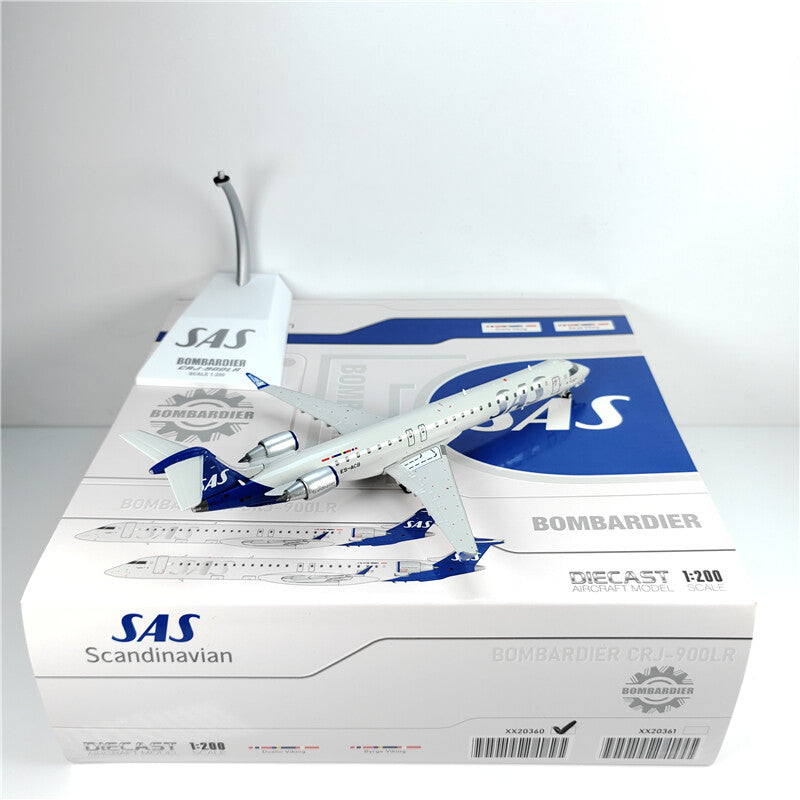1:200 JC Wings SAS Bombardier CRJ-900 Passenger Aeroplane Diecast Aircraft Model