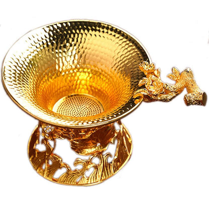 Handmade Copper Tea Leaking Tea Strainer Creative Tea Set Tea Filter