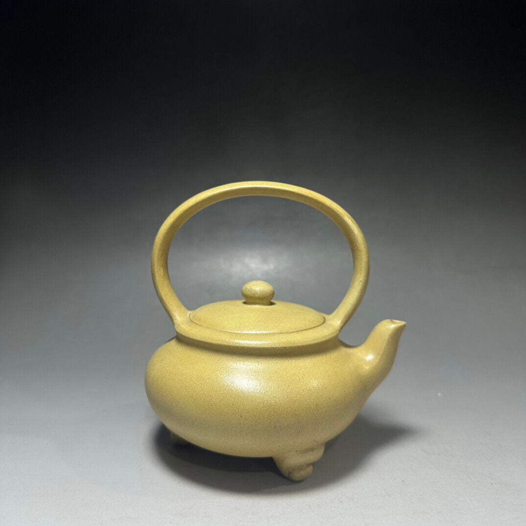 Chinese Yixing Zisha Clay Handmade Exquisite Teapot（三足提梁壶 底款：如图）