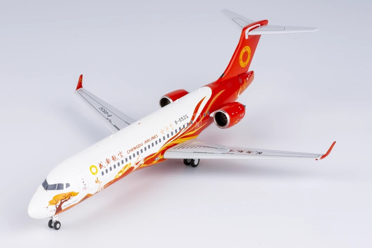 1:400 NGmodels Chengdu Airlines COMAC ARJ21-700 Airplane Diecast Plane Model